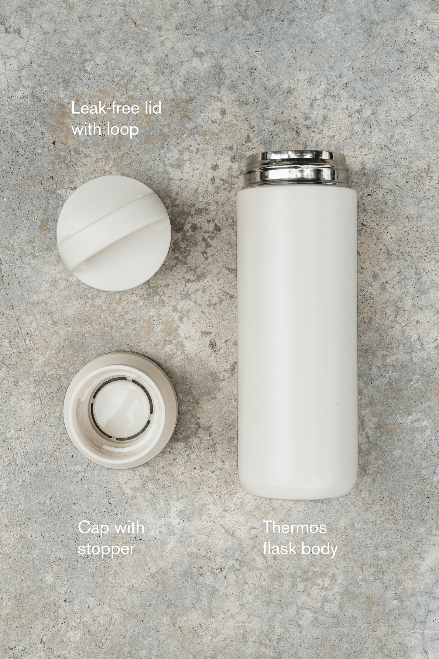 Loop Flask - Ivory White 500ml (Clearance)